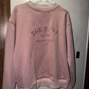 The Post Nashville mauve Crewneck Sweatshirt, size S